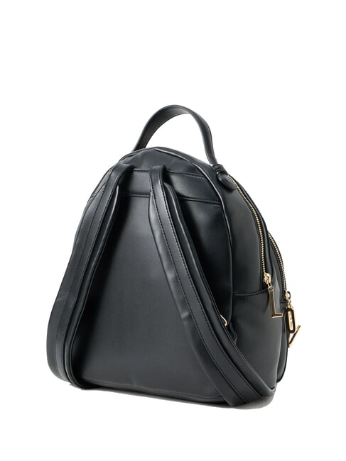 ZIPLINE Rucsac rotund cu buzunar negru - Genți femei