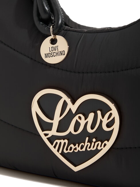 AIR WAVE Geantă de umăr mică, pufoasă negru - Genți femei