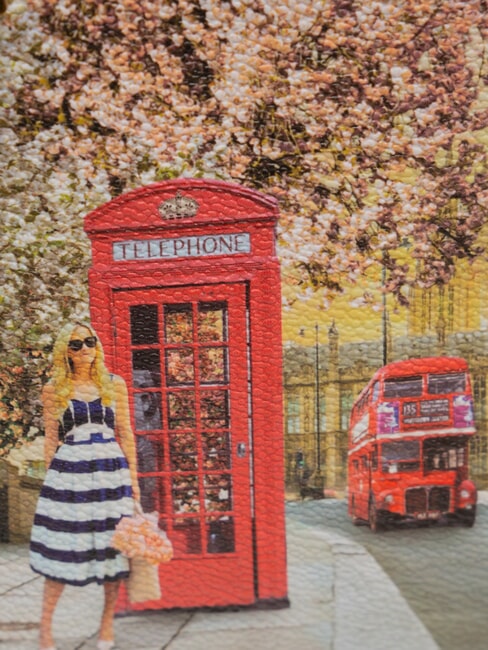 YESBAG Geantă de umăr plată Trandafir englezesc - Genți femei