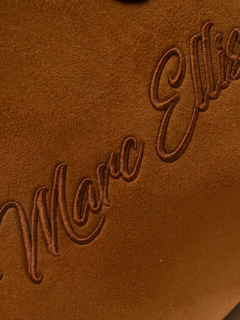 SHERPA Geantă medie cu curea de umăr piele închisă la culoare - Genți femei