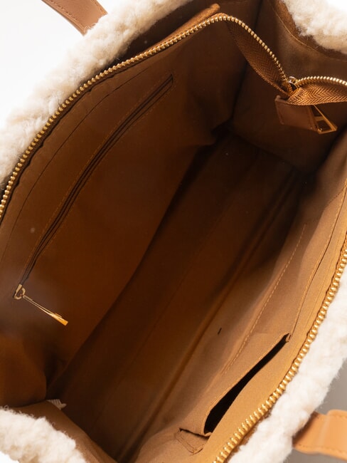 SHERPA Geantă medie cu curea de umăr piele închisă la culoare - Genți femei