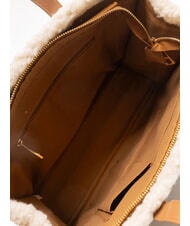 MARC ELLIS SHERPA Geantă medie cu curea de umăr piele închisă la culoare - Genți femei - 5