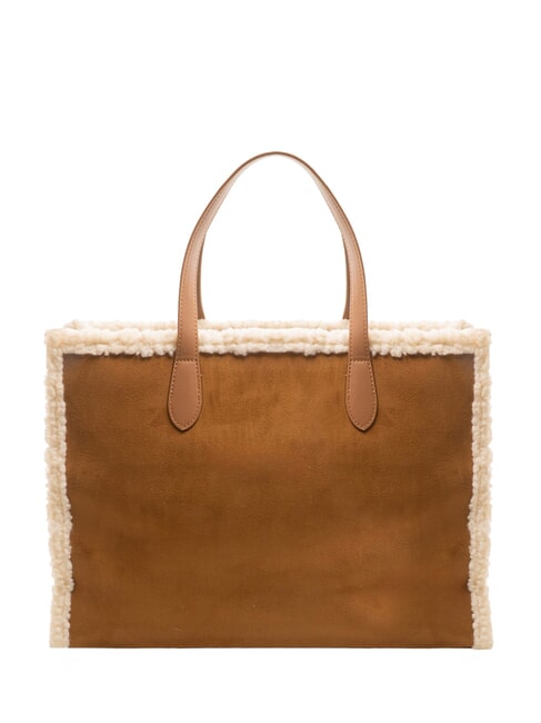 SHERPA Geantă mare cu curea de umăr piele închisă la culoare - Genți femei