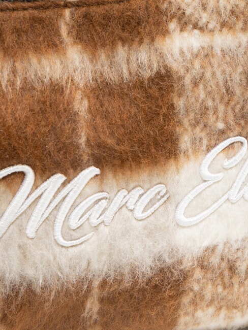 CHECK Geantă de mână cu manșetă cacao - Genți femei