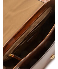 THE BRIDGE FAENTINA Geantă de umăr mare din piele BROWN - Genți femei - 5