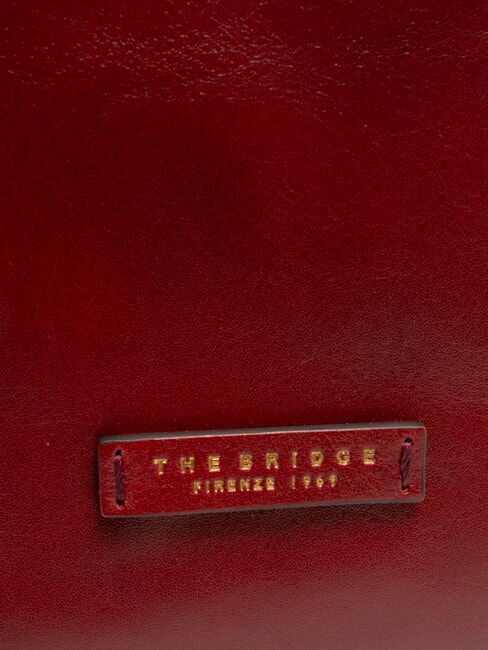 MADDALENA Geanta de cumparaturi din piele Chianti / Bordeaux / Aur - Genți femei