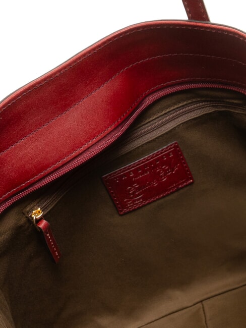 MADDALENA Geanta de cumparaturi din piele Chianti / Bordeaux / Aur - Genți femei