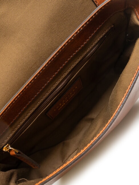 FAENTINA FAENTINA Mini stâlp din piele BROWN - Genți femei