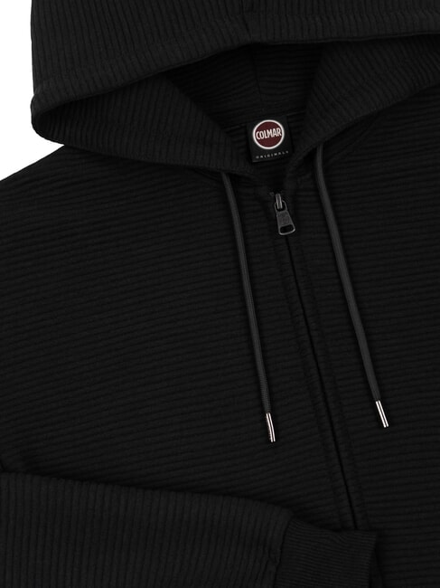 MAINSTREAM Hanorac cu gluga negru - hanorace