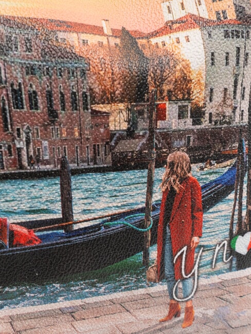 YESBAG Geantă de umăr Hobo Apus de soare la Veneția - Genți femei