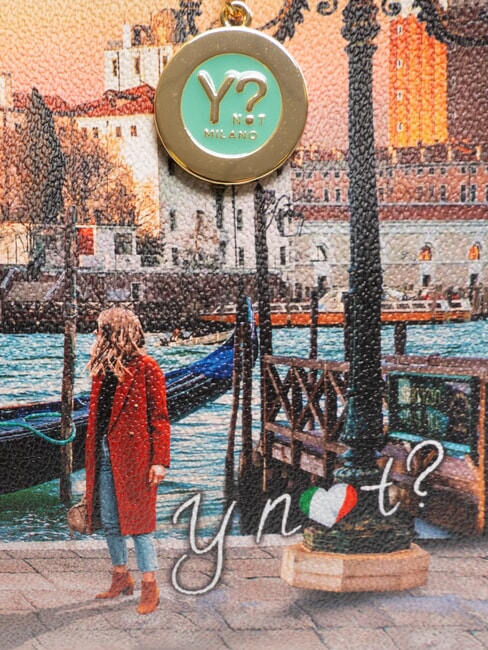 YESBAG Geantă de umăr imprimată Apus de soare la Veneția - Genți femei