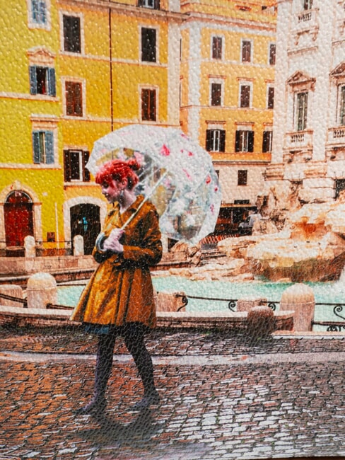 YESBAG Sacoșă de cumpărături Roma curcubeu - Genți femei