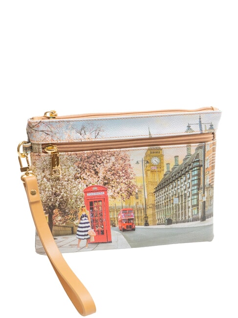 YESBAG SPECIAL Geantă clutch medie cu manșetă Trandafir englezesc - Genți femei