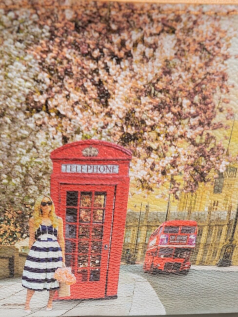 YESBAG Geantă de umăr Trandafir englezesc - Genți femei