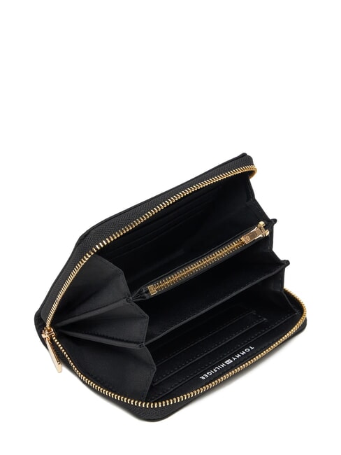 TH ICON Portofel mediu cu fermoar negru - Portofele femei