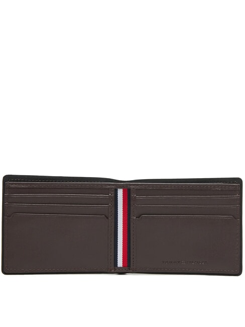 TH CORP Portofel compact din piele boabe de cafea - Portofele bărbați