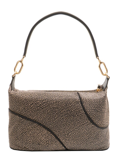 TENNIS Geantă de umăr, cu curea de umăr OP / NATURAL / NEGRU - Genți femei