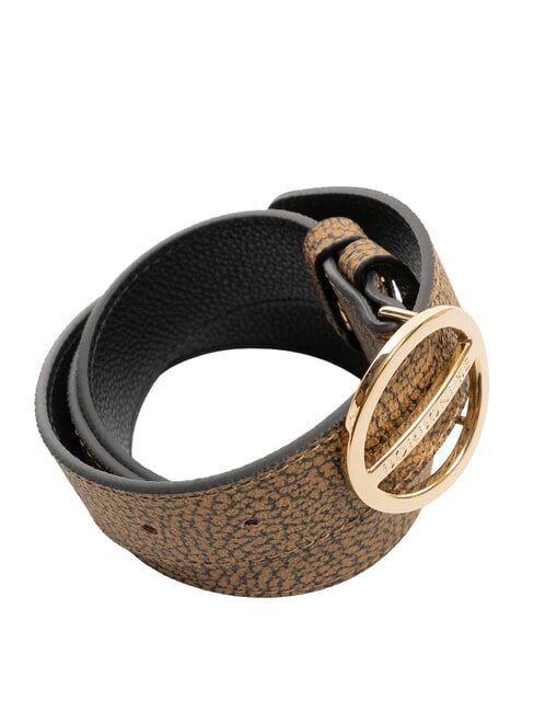 GRAFFITI Curea reversibilă natural op / negru - Curele