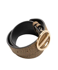 BORBONESE GRAFFITI Curea reversibilă natural op / negru - Curele - 3