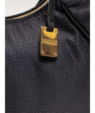 BORBONESE TENNIS  Geantă de umăr hobo negru închis - Genți femei - 3