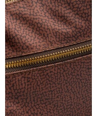 BORBONESE LUNA BAG M Fermoar Flexos teracotă - Genți femei - 3