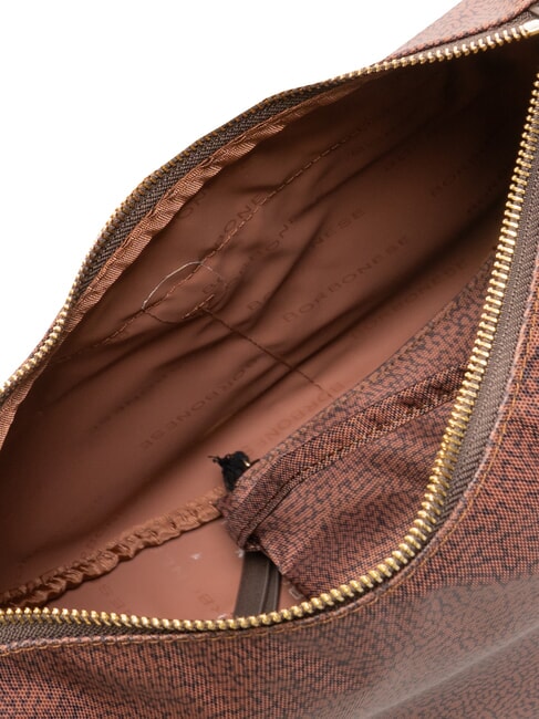 LUNA BAG M Fermoar Flexos teracotă - Genți femei