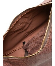 BORBONESE LUNA BAG M Fermoar Flexos teracotă - Genți femei - 5