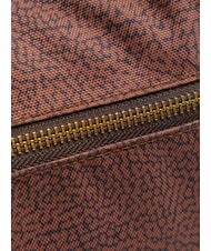 BORBONESE LUNA BAG Fermoar Flexos teracotă - Genți femei - 3