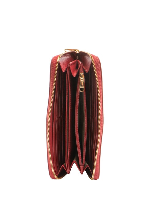 GARDENIA Portofel mare cu fermoar din piele lac - Portofele femei