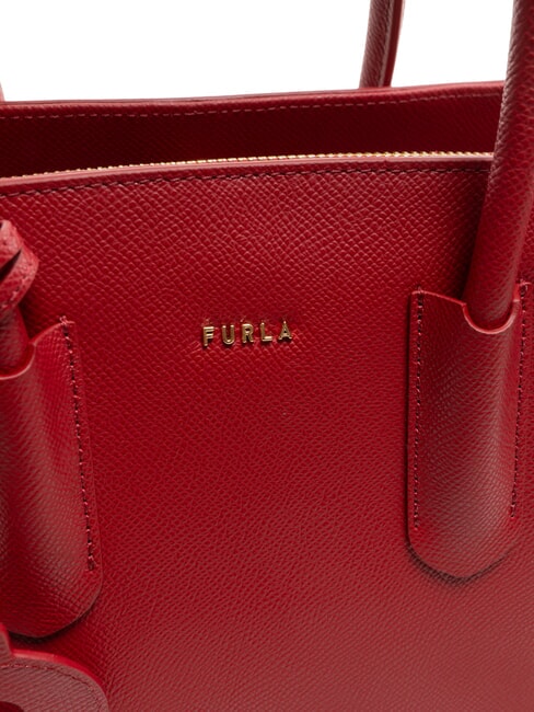 TESSA Geantă tote din piele cu imprimeu Andromeda lac - Genți femei