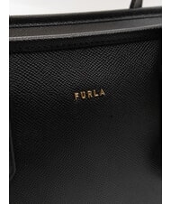 FURLA CLASSIC Geantă de mână, geantă de cumpărături din piele negru - Genți femei - 4