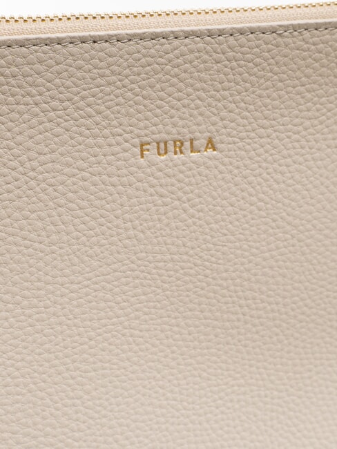 CLASSIC Geantă de cumpărături din piele perla - Genți femei