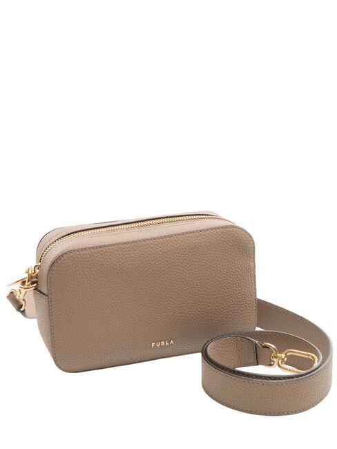 PETUNIA Geantă de umăr mini gri-maro - Genți femei