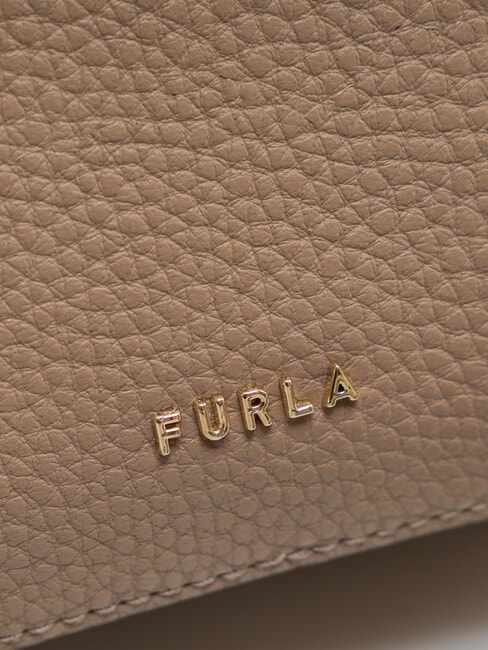 PETUNIA Geantă de umăr mini gri-maro - Genți femei