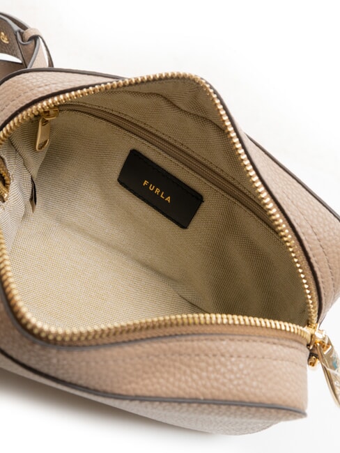 PETUNIA Geantă de umăr mini gri-maro - Genți femei