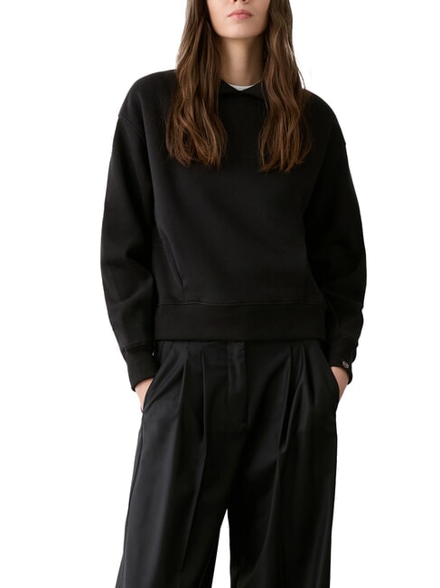 STUNNING Hanorac cu guler negru - Hanorace pentru femei