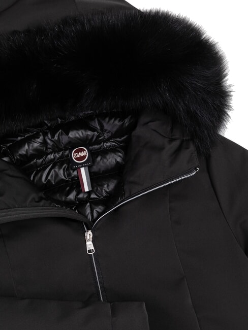 PURENESS Jachetă lungă căptușită cu glugă negru - Jachete de puf pentru femei