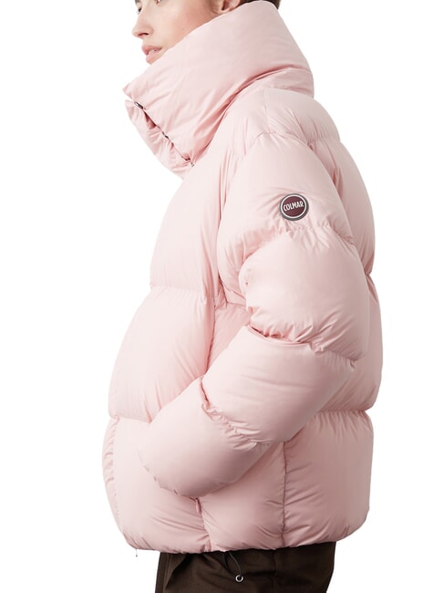 CAPTION Jachetă scurtă cu puf și glugă milkshake - Jachete de puf pentru femei