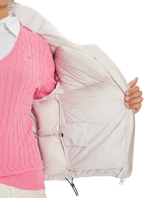 CAPTION Jachetă scurtă cu puf și glugă tăm&acirc;ia - Jachete de puf pentru femei