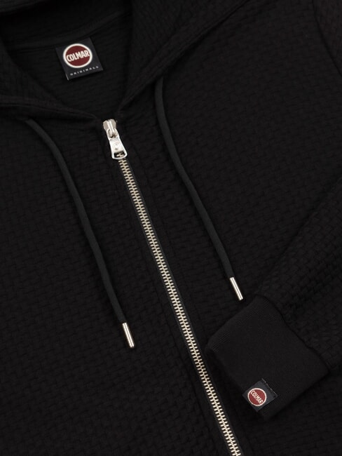 WRAP Hanorac cu fermoar complet negru - Hanorace pentru femei