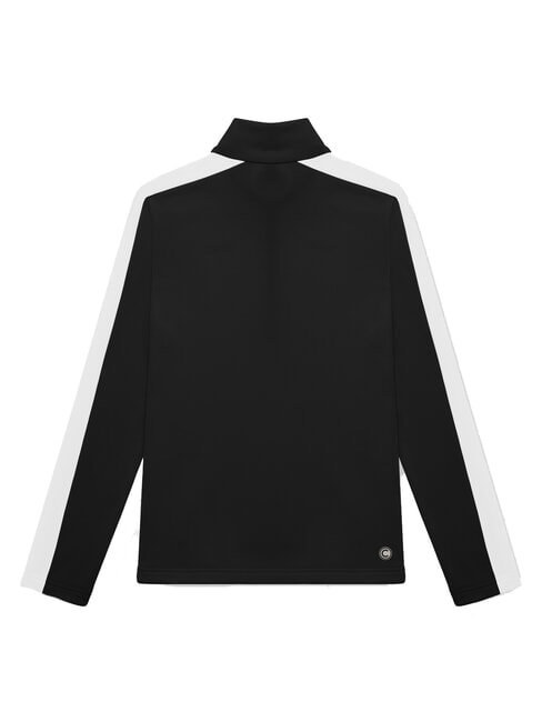 SCI FACETIME Hanorac termic cu guler înalt și fermoar integral alb-negru - Hanorace pentru femei