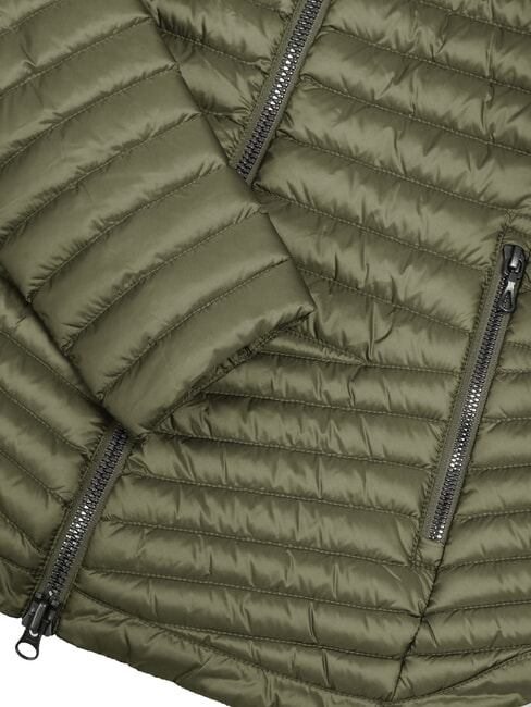 DELUXE Jachetă căptușită de greutate medie noroi &icirc;ntunecat - Jachete de puf pentru femei