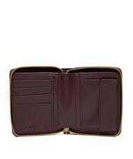 CALVIN KLEIN ENGRAVED  Portofel mic din piele caramel - Portofele femei - 2