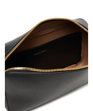 CALVIN KLEIN EMBOSSED LOGO Geantă de umăr mini nucă de cocos neagră/prăjită - Genți femei - 4