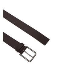 CALVIN KLEIN WARMTH  Curea de piele ck maro &icirc;nchis/argintiu antic - Curele - 2