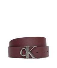 CALVIN KLEIN CK HARDWARE Curea dublă ciocolată neagră/decadentă - Curele - 2