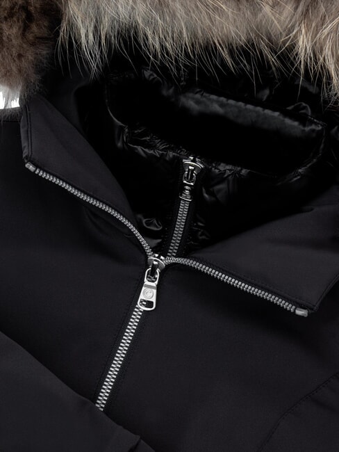 PURENESS KIDS Jachetă căptușită cu glugă negru - Jachete pentru copii