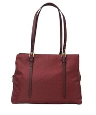 BORBONESE L'ECOLE NYLON Shopper de umar, cu curea de umar merlot - Genți femei - 3