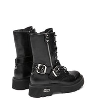 CULT SLASH 4585 Ghete din piele cu catarame negru - Pantofi femei - 3