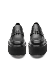 CULT AXL 4538 Mocasini din piele cu franjuri negru - Pantofi femei - 4